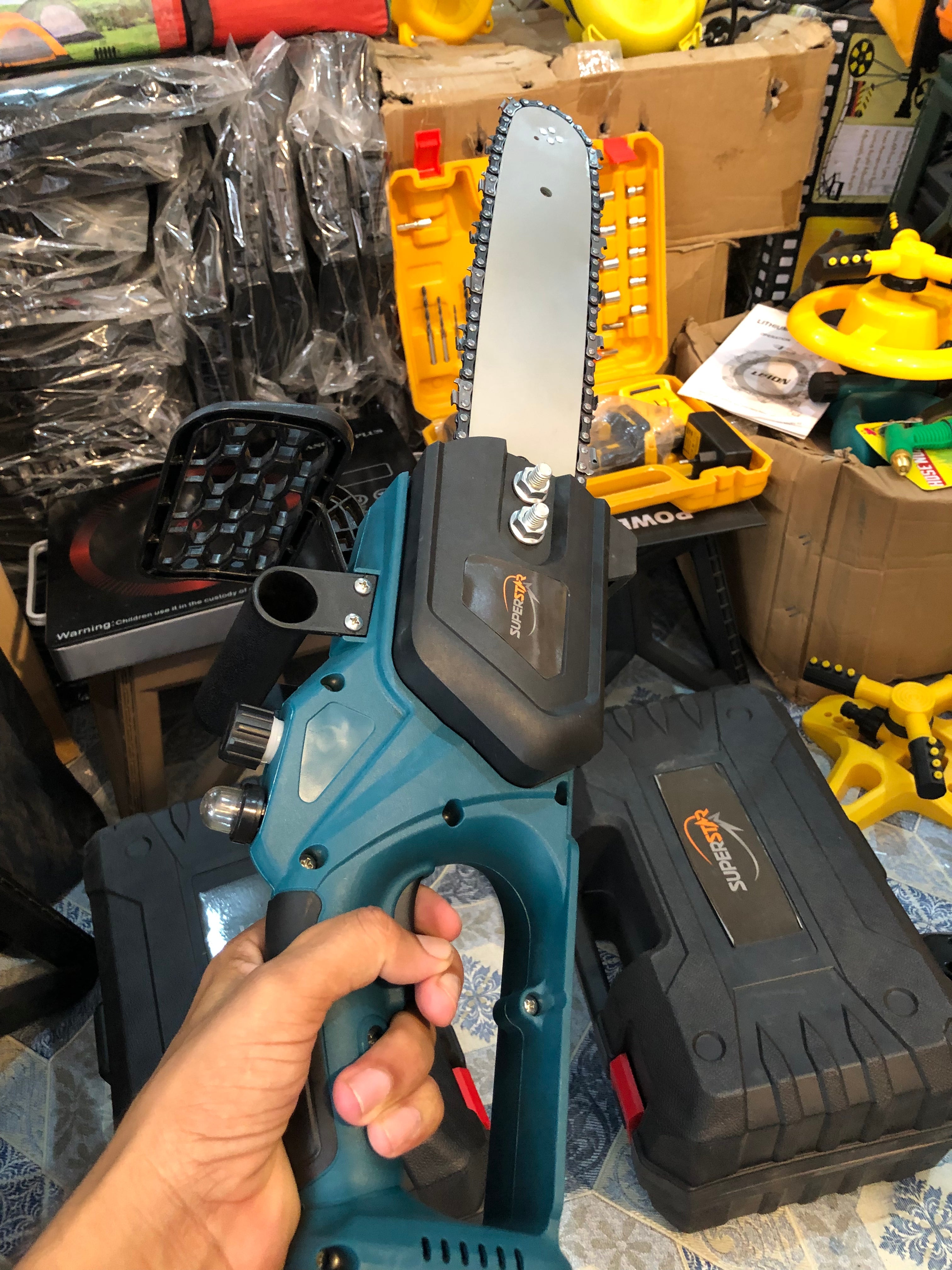Rechargeable 298v 12inch chainsaw with double battery