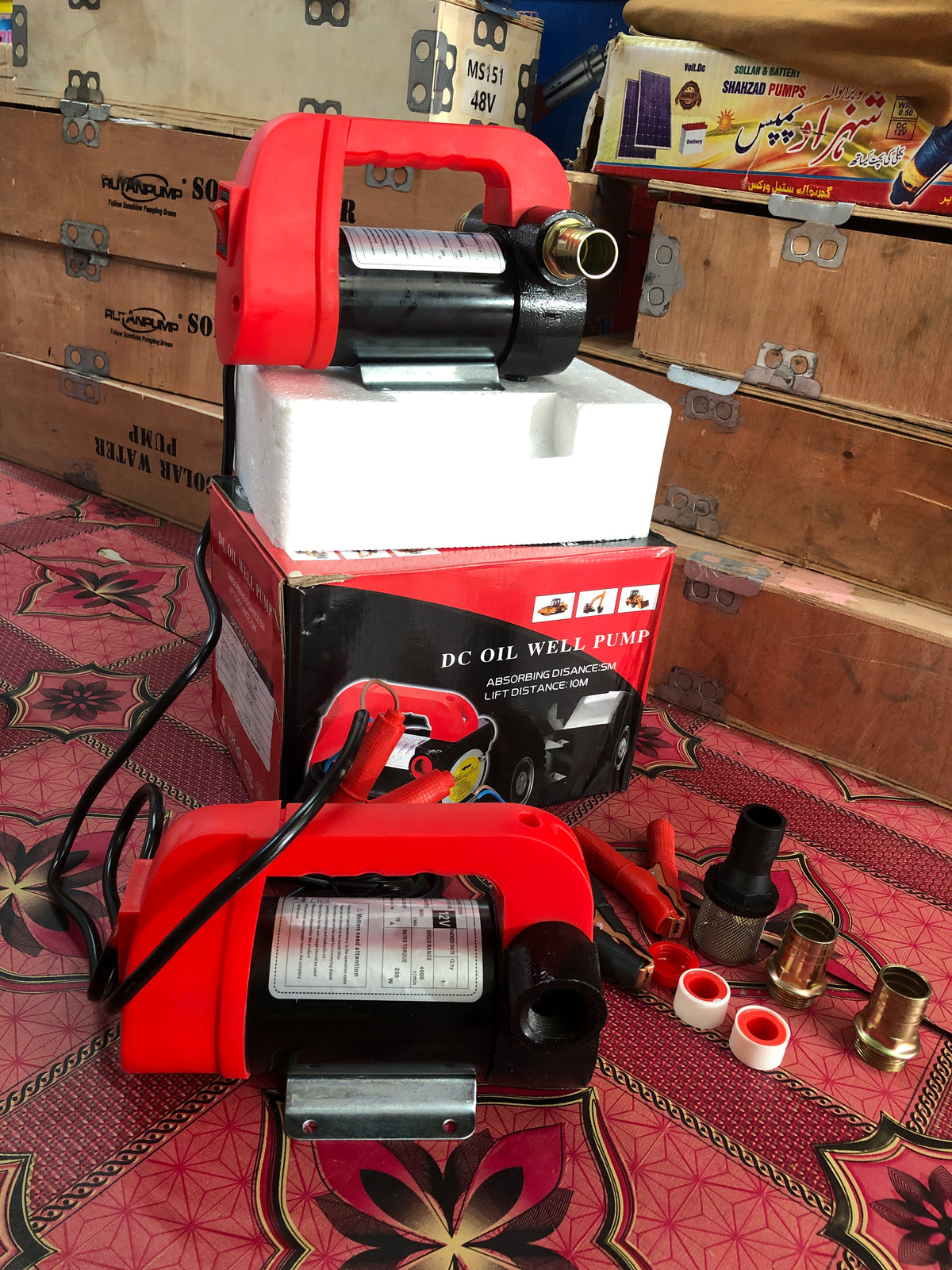 DC Oil Transfer Pump 12V/24V – 60L/min Heavy-Duty Diesel, Oil & Fuel Transfer Pump