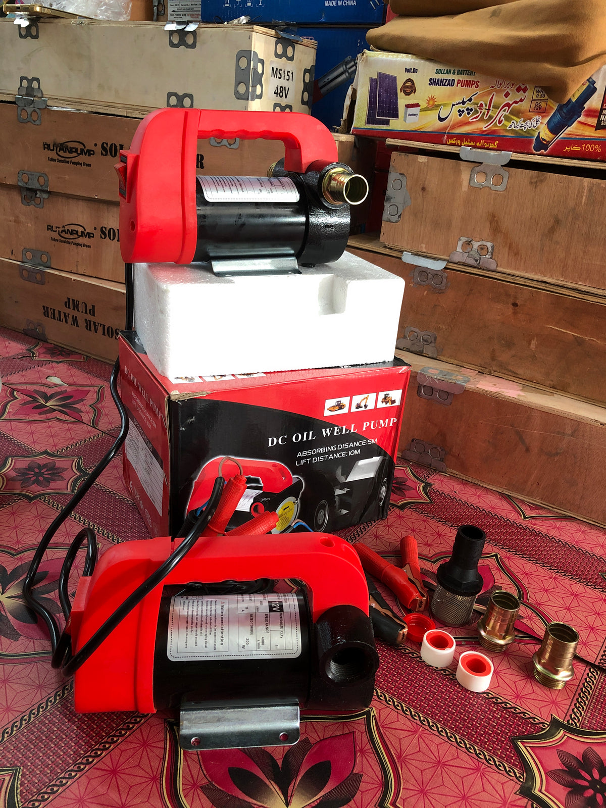 DC Oil Transfer Pump 12V/24V – 60L/min Heavy-Duty Diesel, Oil & Fuel Transfer Pump
