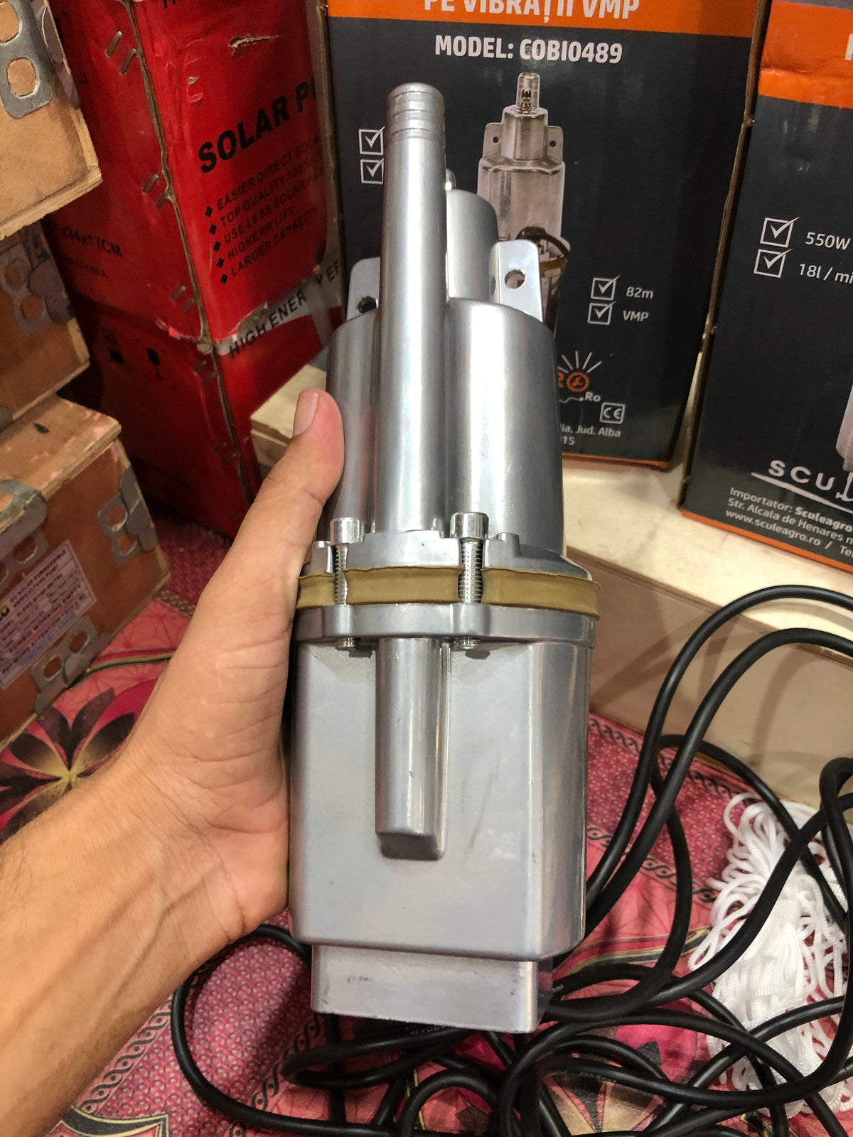 550W Submersible Water Pump – 18L/Min High-Pressure Deep Well Pump