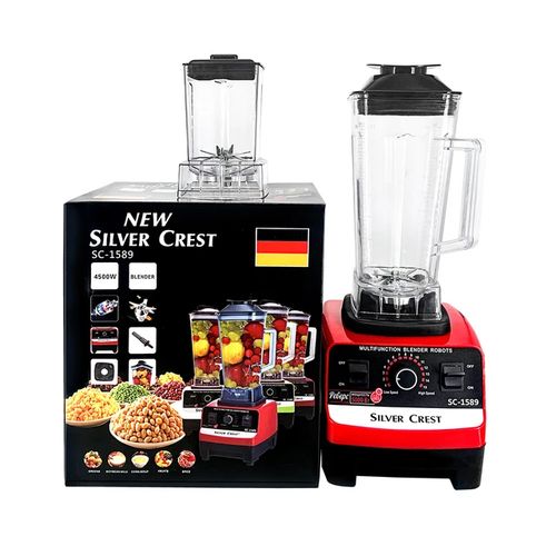 Silver Crest SC-1589 2-in-1 Commercial Blender & Grinder – 4500W High Power Juicer Machine